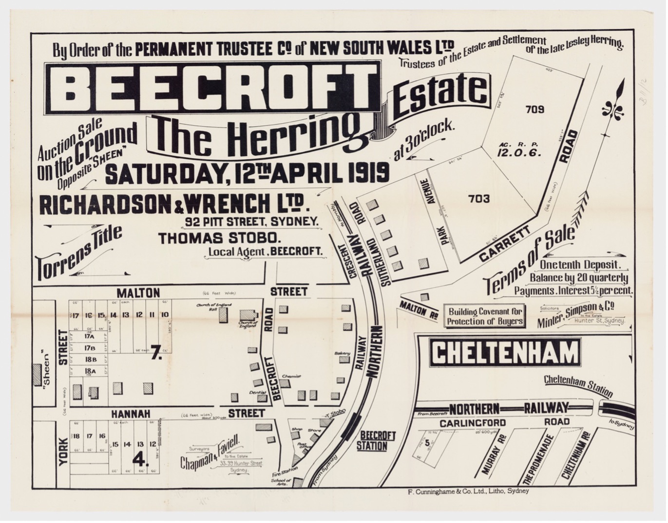 The second sale of the Herring Estate Beecroft